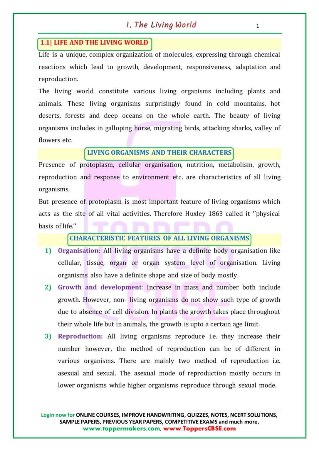 case study for class 11 biology