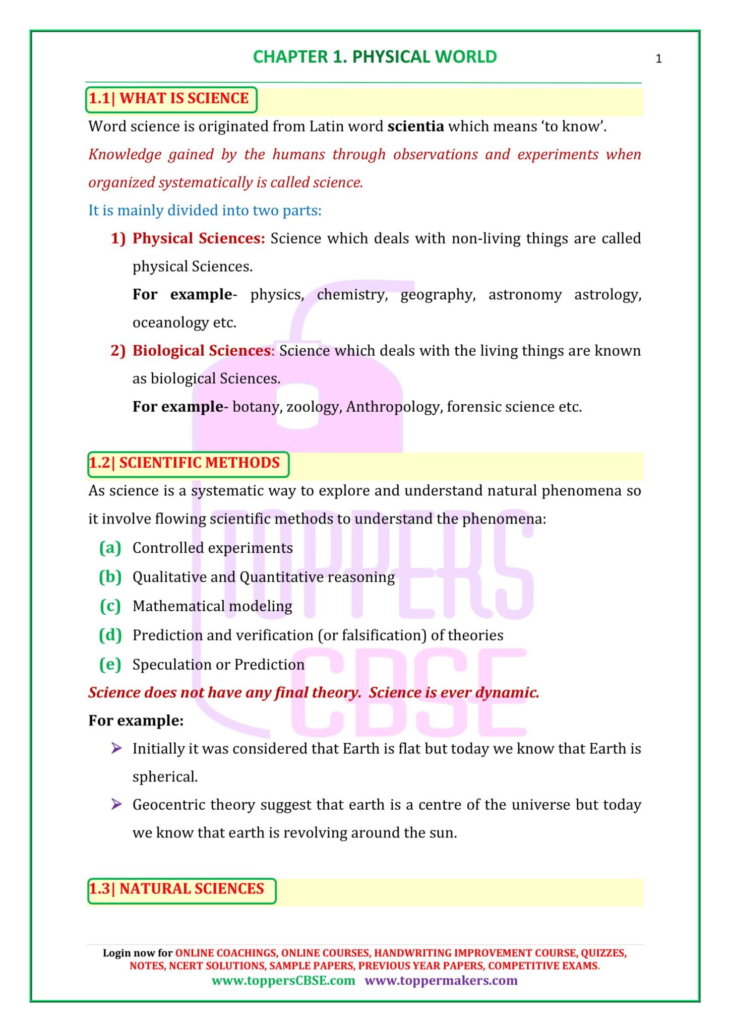 case study questions class 11 physics chapter 1