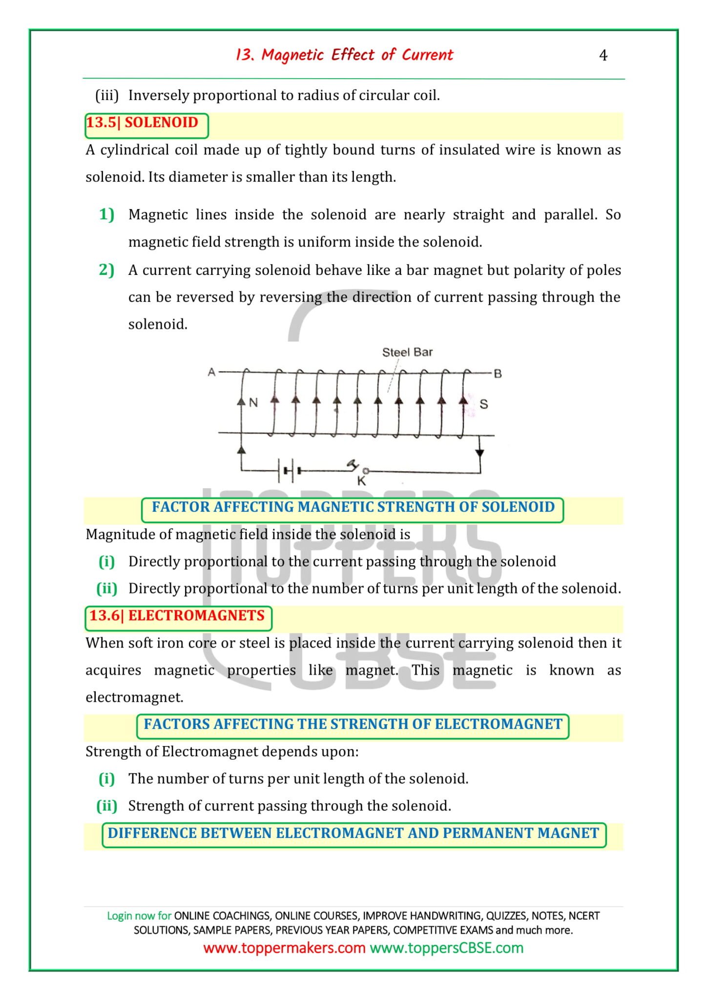 CBSE Class 10 Science Notes Chapter 13 Download in Pdf | Toppers CBSE ...