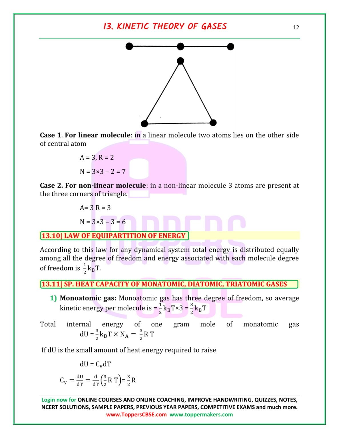 CBSE class 11 Physics Notes Chapter 11.Thermal Properties of Matter ...
