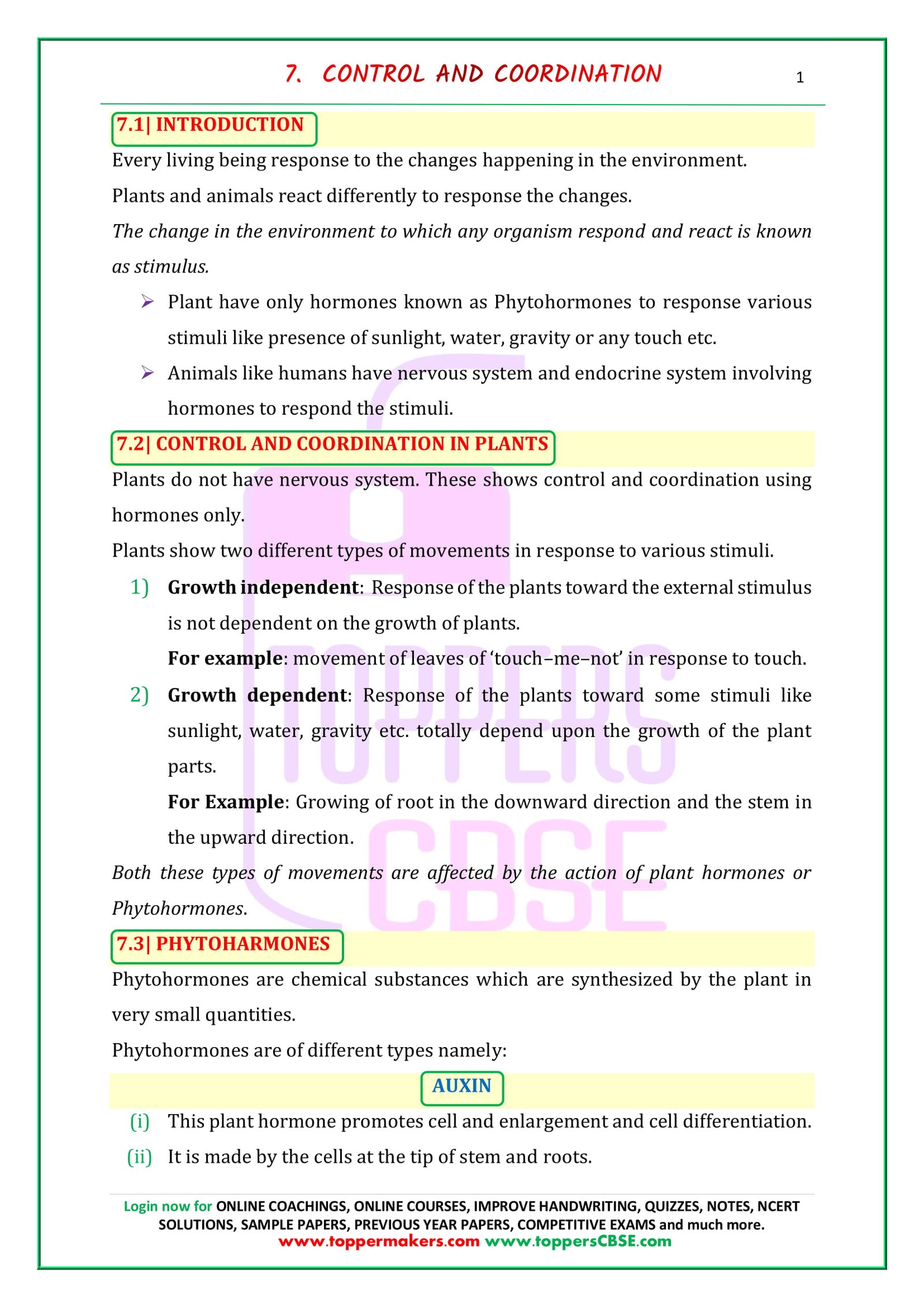 Cbse Class 10 Science Notes Chapter 7 Download In Pdf Toppers Cbse Online Coachingncert 