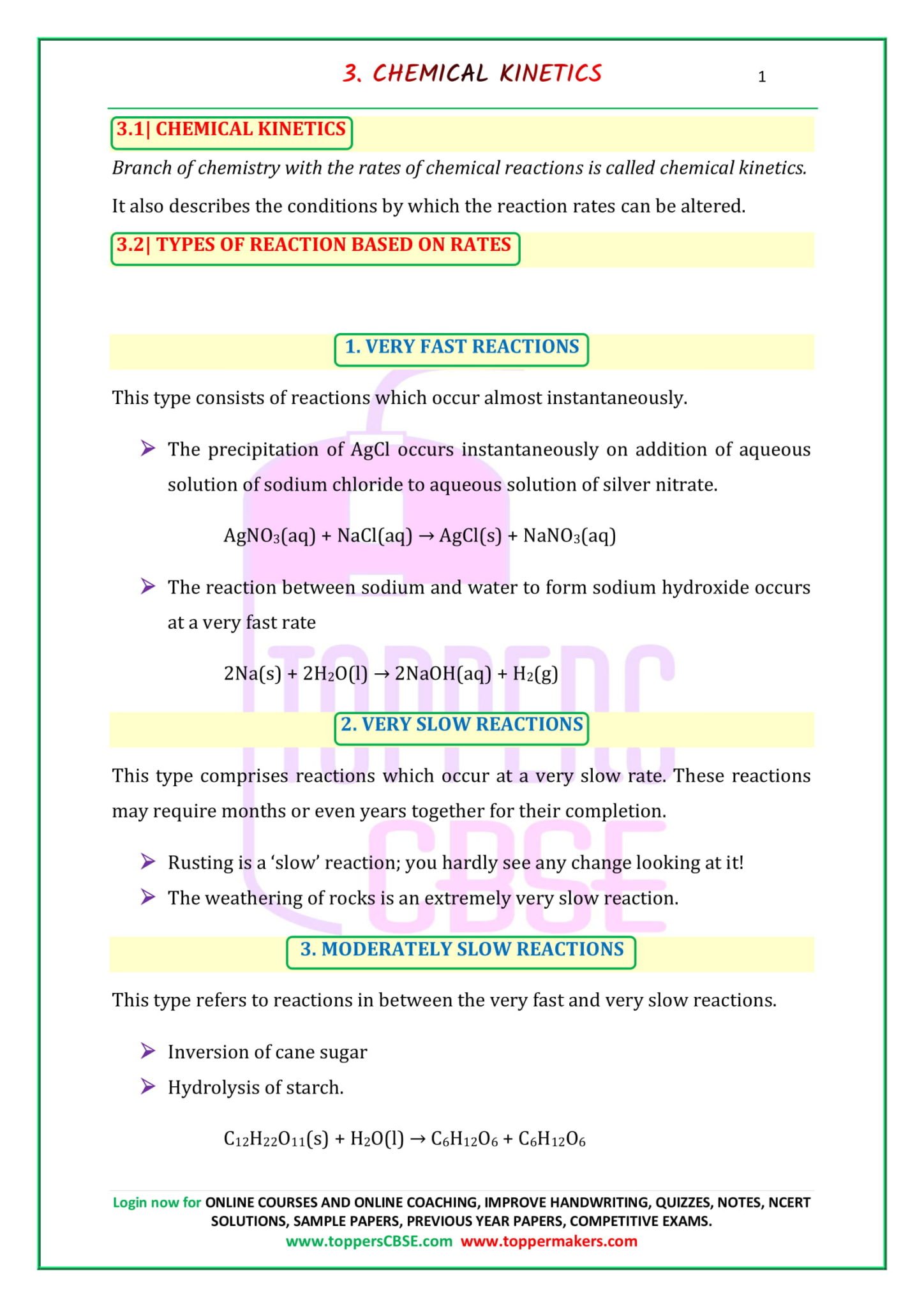 Chemical Kinetics