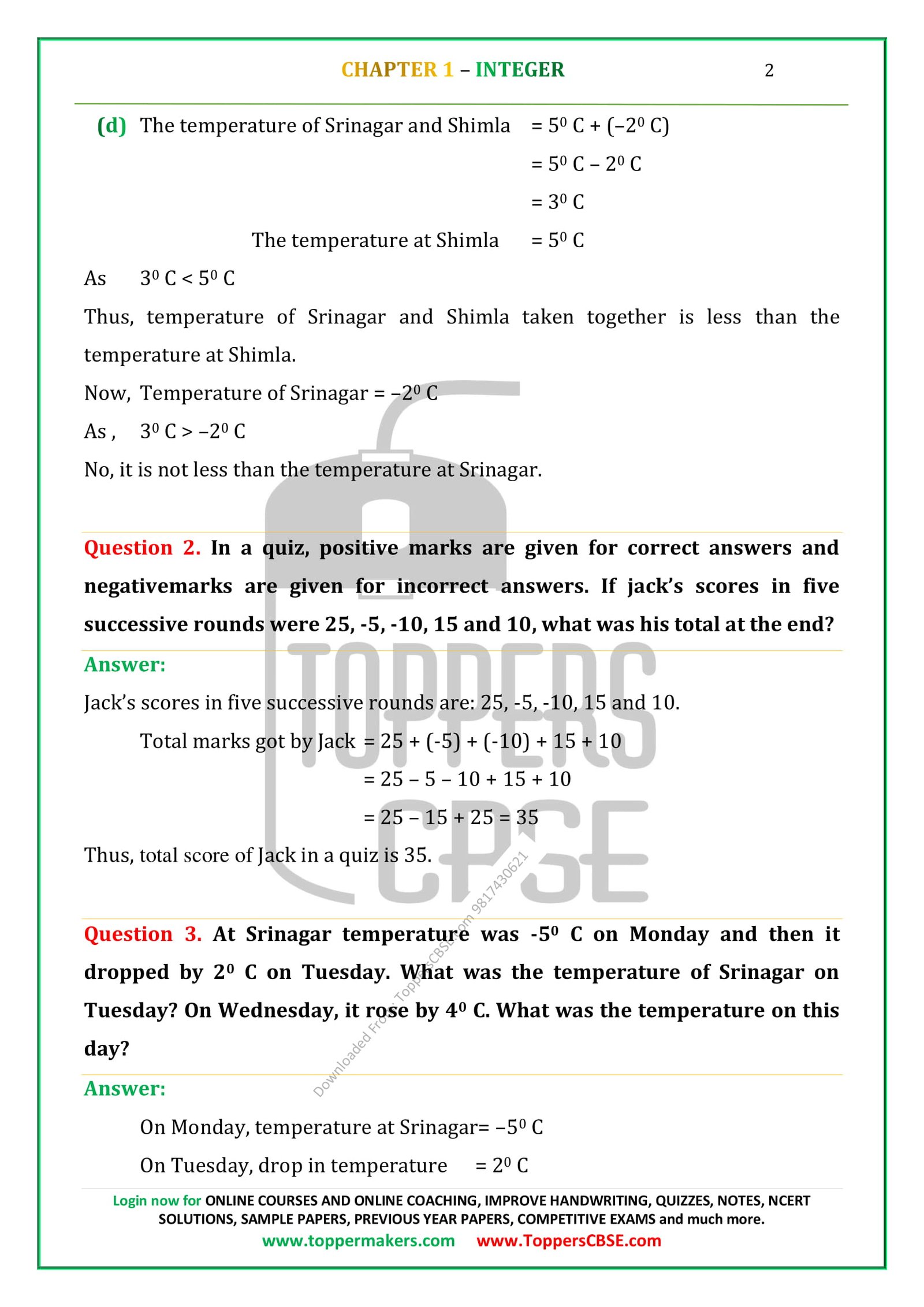 NCERT Solutions for Class 6 Math Download in PDF | Toppers CBSE ...