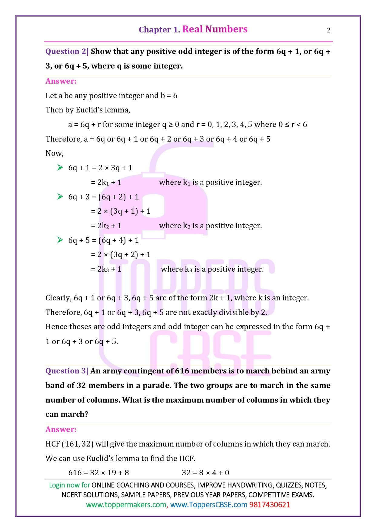 Math class 10 NCERT Solutions